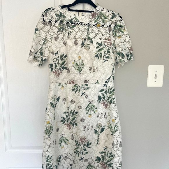 White Lace Engagement Dress or Bridal Shower Dress - Picture 1 of 2